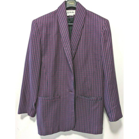 VTG Margaret Godfrey For Bagatelly Women Blazer Designer Single Button Size 10 - Picture 1 of 7